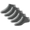 Schiesser Damen 5 Pack Sneaker Socken Füßlinge Sportsocken-Stay Fresh Calzini, Grau, 35/38 Donna