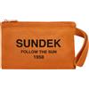 SUNDEK POCHETTE IN COTONE CANVAS STONE WASHED Borsa Mare