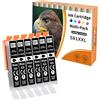 Starlet24 6x 581XL Nero Cartucce Compatibili con Canon CLI-581 Nero per Pixma TR8550 TR8500 TS6350a TS705a TS6350 TS8350 TS8250 TS6150 TS9550