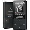 Aiandcc Lettore MP3 Bluetooth 5.3, Lettore MP3 Suono HiFi, 32 GB MP3 Lettore Musicale,Auricolari Inclusi (Nero)