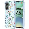 YUXING Cover Trasparente per Xiaomi Redmi A5 4G - Custodia Protettiva Sottile in TPU Morbido Antiurto con Carino Motivo Disegno Cool (Flower Art)