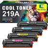 Cool Toner 219A 219X 3302FDW Toner: 4-Pack Compatibili per HP Color LaserJet Pro MFP 3302FDW 3302SDW 3302FDN 3302FDNG 3302FDWG 3302SDWG 3202DN 3202DW Nero Ciano Giallo Magenta Nessun chip