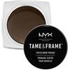 NYX Professional Makeup Gel Sopracciglia Tame & Frame Tinted Brow Pomade, Espresso