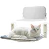 Wintem - Lettino per Gatti con Ventose Potenti e Fodera Lavabile, Letto da Finestra Pieghevole e Salvaspazio, Adatta a Tutte le Stagioni per Relax e Comfort