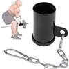 Taeku T Bar Row Platform Landmine Attachment Girevole a 360° con Occhiello per Antiparassitarie Adatto per Barra Olimpica per Bilanciere Esercitare Spalla (Φ5CM)