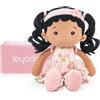 LeyaDoll Bambola morbida(12''), bambola bambina ideale come regalo bambino 1 anno, regalo di battesimo e Natale per bambina e neonati