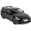 BGHSCA 1:36 Scala Nissan GTR R35 Diecast Supercar Auto Modelli Giocattoli in lega di zinco Pull Back Veicoli Nissan GTR Auto giocattolo per ragazzi ragazze regalo (nero)