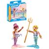 Playmobil Duo Pack 71799 Sirène et Triton avec sceptre et trident