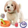 OR OR TU Cane da Passeggio per Bambini, Cammina e Abbaia al Guinzaglio, Realistico Giocattolo Interattivo per Cani di Peluche Elettronico per Bambini 3 4 5 6 7+ anni Ragazze Ragazzi Regalo
