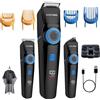 BarberBoss Rasoio per capelli, barba e dettagli da uomo, ricaricabile, 3 in 1, kit per la toelettatura senza fili con quadrante di precisione, indicatori LED, kit per la cura dei dettagli degli uomini
