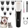 BarberBoss Tagliacapelli per animali domestici, toelettatore per cani e gatti, silenzioso, impermeabile, con lunghezze regolabili, tagliacapelli senza fili, kit completo per la cura della casa