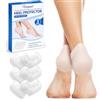 Viexpand 3 paia Protezione Talloniera in Silicone, Proteggi tallone in gel di Silicone morbido, Gel Tacco Calze, Allevia il Dolore al Tallone, Protezione da Scarpe Scomode Per Donna e Uomo