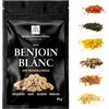 Spirituellementbien Incenso naturale - Resina pura in grani 100% naturale - Fumigazione e Preghiere Sacre Intenzioni Divine - Wicca - Incenso alternativo Baton-Cono (Djaoui Bianco, 50 gr)