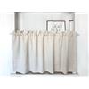 Daliena - Tenda da cucina opaca, corta, con asta, in stile bistrot, con effetto lino, tende moderne a pannello, tinta unita, larghezza 150 cm x altezza 60 cm, 1 pezzo