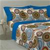 Riad Arredo Set Completo Letto in 100% Cotone Morbido Mano Percalle - Completo Letto Lenzuola Sotto con Elastico | Lenzuola da Sopra | federe (Desegual, Matrimoniale)