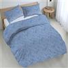 Riad Arredo Set Copripiumino Morbido 100% Puro Cotone Italiano - Parure Sacco Piumino con Federe Made in Italy (Bali Azzurro, Matrimoniale 250x240 + 2 federe 52x82)