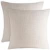 Blumtal Federe in Mussola 80x80 cm Set da 2 - 100% Cotone, Certificato Oeko-TEX, Morbide e Lavabili in Lavatrice, Grigio