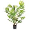 HJH Office Pianta artificiale ARECA I Altezza 120 cm Verde Deco Oro palma da frutto palma artificiale da interno di facile manutenzione, 871010