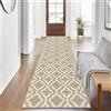 SHACOS Tappeto per Corridoio Lungo 60x240 cm Antiscivolo Tappeto Passatoia per Corridoio Lavabile Tappeti Runner Ingresso Lungo Tappeto per Ingresso, Cucina - Beige