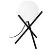 Eglo CASTELLATO Lampada da Tavolo, Altezza 33 cm, Acciaio, 28 W, Nero