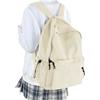 HYC00 Zaino Scuola Superiore Ragazza,Zaino da Scuola Media Ragazzo Zaino Università Leggero Resistente all'acqua College Casual Daypacks, Zaino PC 14 Pollici Zaini Scuola Cartella Adolescente,Beige