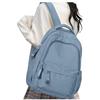 HYC00 Zaino Scuola Superiore Media Ragazza Zaini Scolastici Zainetto Casual Daypack Backpack Unisex Zaino Università Donna Per PC Portatile 14 Pollici Laptop Bag per Viaggio Lavoro Scuola, Blu Reale