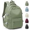HYC00 Zaini Scuola Media Ragazza Zaino Scuola Superiore Ragazzo Zainetto Cartella Bambina Zaino Università Donna Impermeabile Porta PC Antifurto Casual Zainetto School Backpack Zaini Scolastici,Verde