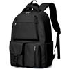 HYC00 Zaino da Scuola Ragazza Zaini Scuola Superiore Ragazza Zaini Scolastici Zaino Università Casual Daypack Impermeabile 14 Inch Laptop Backpack Donna Leggero Zainetto College Bag,Nero