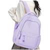 HYC00 Zaino Scuola Superiore Media Ragazza Zaini Scolastici Zainetto Casual Daypack Backpack Unisex Zaino Università Donna Per PC Portatile 14 Pollici Laptop Bag per Viaggio Lavoro Scuola, Viola