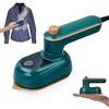 Herbst Mini ferro da stiro a vapore, da viaggio, pieghevole, portatile, ferro da stiro a vapore, in ceramica, antiaderente, con serbatoio dell'acqua da 50 ml, piccolo ferro da stiro a vapore per uso