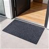 Zourglow Zerbino Ingresso Esterno, 40 x 60cm Antiscivolo Tappeto Entrata Interno Lavabile, Essorbente Zerbino Trappola Sporco per Esterni, Ingresso, Patio, Balcone, Giardino, Grigio