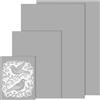 chuanhylis 4 Pezzi Linoleum per Incisione, 2A4+1A5+1A6 Pannello in Linoleum, PVC Piastra in Gomma Morbida, Blocchi di Intaglio per Incisione, Artigianato Fai da Te e Sigilli (Grigio)