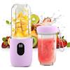 RoserRose Frullatore Portatile, Mini Frullatore Elettrico Con Display Digitale, Batteria Da 1500 Mah, Uso Senza Fili, Testa Di Taglio Sus 16 Fogli, 20,800 Giri/Min, Alta Velocità (Viola)