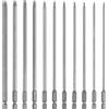 GBKDQQ Set di 11 punte Torx lunghe 200 mm Set di cacciaviti Torx, set di punte Torx magnetiche, set di punte a testa a stella, lunghe punte Torx in acciaio S2, T6, T7, T8