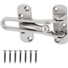 HOJLKLD Serratura per porta di sicurezza domestica, barra oscillante, serratura per porta anteriore, chiusura secondaria di sicurezza per bambini, casa, hotel, appartamenti (argento)