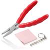 LEONTOOL Pinzetta per naso da 6 pollici Regolazione bracci per occhiali Telaio per occhiali Pinze per riparazione in acciaio inossidabile Cornici per utensili manuali Ottico Strumento di riparazione