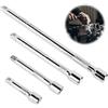 SUPRROW Prolunghe per Cricchetto 1/4'', 4 pezzi di Prolunga per avvitatore chiave a cricchetto Set da 50 mm, 75 mm, 100 mm, 150 mm Prolunga a bussola per chiave dinamometrica e a cricchetto