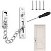 KineticKraft Catena di Sicurezza per Porta, Acciaio Inossidabile Blocco Catena Porta, Catena Per Porta Di Sicurezza, Chiavistello Porta Ingresso con Viti, per Porte e Finestre Interne, Hotel, Casa in Affitto, Casa
