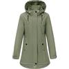 heekpek Cappotto Mezza Stagione Donna Lungo Elegante Cappotti Primaverile Leggero Giacca Parka Antivento Casual Softshell Giacca con Cappuccio e Coulisse per Primavera Autunno(Blu navy, M)