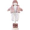 LLORENS 1042406 - Vestiti per bambole da 40 a 42 cm, con motivo elefante e giacca rosa, accessorio per bambole
