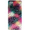 MUTOUREN Cover per Samsung Galaxy S20 FE 4G/5G Custodia in Silicone TPU Trasparenti Ultra Sottile Antigraffio Antiurto Protettivo Case con Pellicola Proteggi Schermo, Foglie Colorate