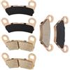 Mabutingti Anteriore e Posteriore Pastiglie Freno Sintered per Polaris Outlaw 450 525 2007-2011