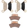 Mabutingti Pastiglie freno anteriori e posteriori sinterizzate adatto per Polaris Trail Blazer 250 Trail Boss 250 300 350L Big Boss 250 300 350L 400L 500 Scrambler 400 500 4x4 Xplorer 300 400 500 1988-1999