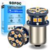 SOFOC BAU15S PY21W LED Lampadina Frecce Giallo Ambra 6V 12V 24V 6-60V AC/DC Canbus Ready per Moto & Auto 2Pcs