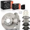 Frankberg 2x Dischi Freno + 4x Pastiglie dei Freni Posteriore 51767378 | Compatibile con Alfa Romeo 159 939 Sportwagon Spidel Brera 939; Diametro circa 278mm, Pieno, 51767377, 51963547, 51964082