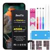 Beefix Batteria per iPhone 12 Mini: Batteria Li-Ion 4500mAh alta capacità per iPhone 12 Mini con strumenti riparazione professionali Compatibile con modelliA2399 A2400 A2398