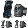CHULN Fascia da Braccio Sportiva, Rotazione a 360° Fascia Porta Cellulare Fascia da Braccio Regolabile per iphone 13 Pro/13/12 Pro /12/11 Pro Max/11 Pro/11/Samsung Galaxy e Altri Modelli di Smartphone