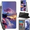 PHINIENLAND Cover per Xiaomi 11T Case PU Pelle Custodia [Kickstand] [Chiusura magnetica] [Slot per Schede], Portafoglio Flip Custodia per Xiaomi 11T Pro,Montagna