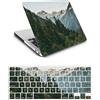 HLAAJJX Custodia Compatibile con Nuovo Macbook Air 13,6 pollici 2022 con Liquid display Retina e Touch ID A2681, Case Rigida Protettivo Plastica Copertina & Tastiera Cover, Montagna