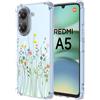 YUXING Cover Trasparente per Xiaomi Redmi A5 4G - Custodia Protettiva Sottile in TPU Morbido Antiurto con Carino Motivo Disegno Cool (Flower Bush)